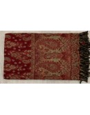 Flower Pattern Yak Shawl 