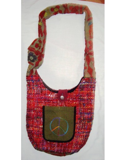Raw Silk Bag Peace