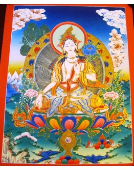 White Tara Thangka Painting 